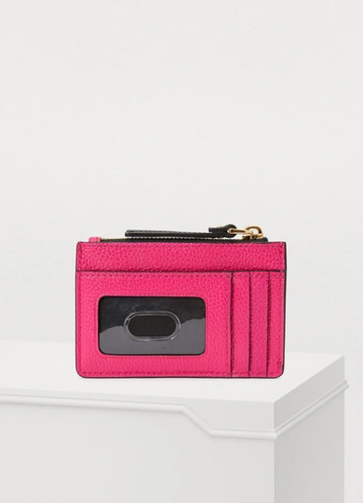 Shop Marc Jacobs "top Zip Multi" Wallet In Diva-pink