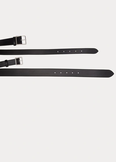 Shop Alexander Mcqueen Double Belt In Black