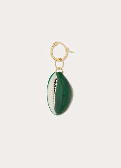 Shop Aurelie Bidermann Merco Single Earring In Émeraude