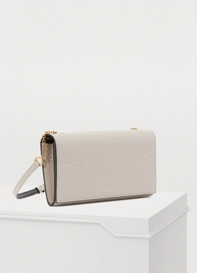 Shop Givenchy Edge Wallet With Chain In Naturel