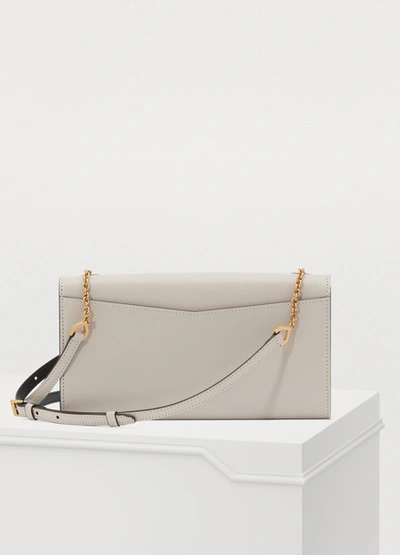 Shop Givenchy Edge Wallet With Chain In Naturel