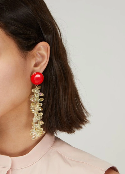 Shop Magda Butrym Aster Earrings In Red