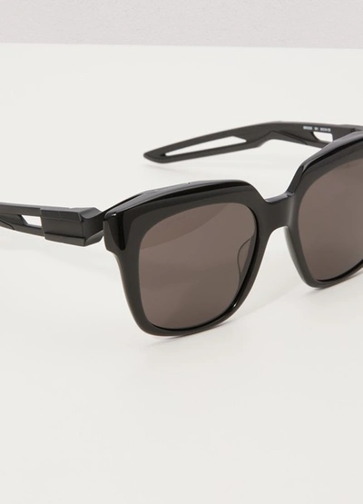 Shop Balenciaga Hybrid D-frame Sunglasses In 1000