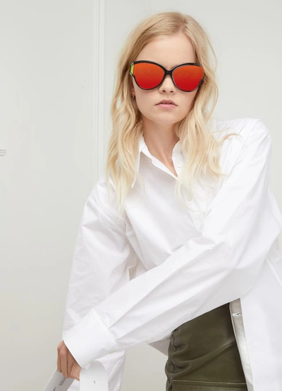 Shop Balenciaga Unlimited Cat Sunglasses In 1048