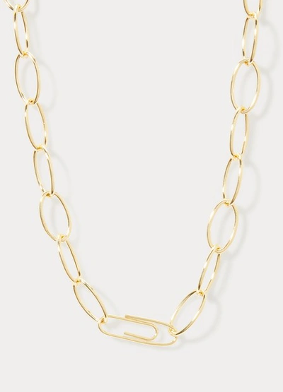 Shop Aurelie Bidermann Grigri Pearl And Charm Necklace In Gold