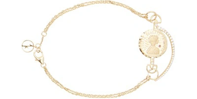 Shop Anissa Kermiche Louise D'or Coin Bracelet In Gold