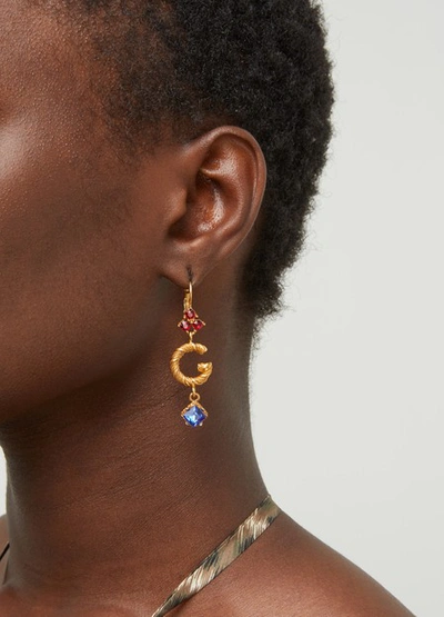 Shop Dolce & Gabbana Dg Earrings In Gold