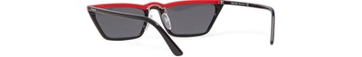 Shop Prada Ultravox Sunglasses In Black /red