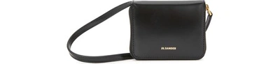 Shop Jil Sander Small Wallet With Strap In 001-black