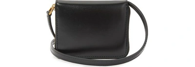 Shop Jil Sander Small Wallet With Strap In 001-black