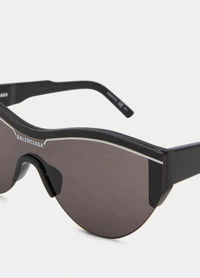Shop Balenciaga Ski Cat Sunglasses In 1000