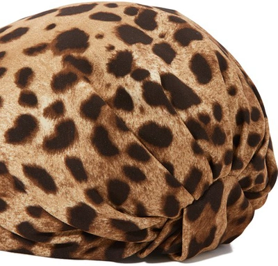 Shop Dolce & Gabbana Leopard Turban