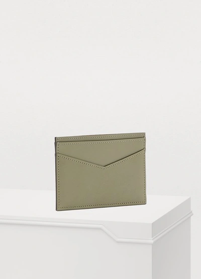 Shop Moynat Vitesse Card-holder In Celadon