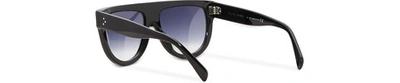 Shop Celine Aviator Sunglasses In Black