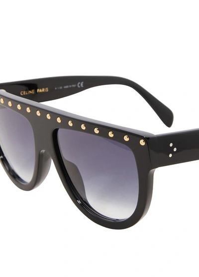 Shop Celine Aviator Sunglasses In Black