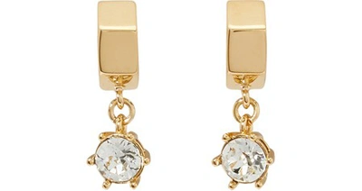 Shop Burberry Earrings In Light Gold