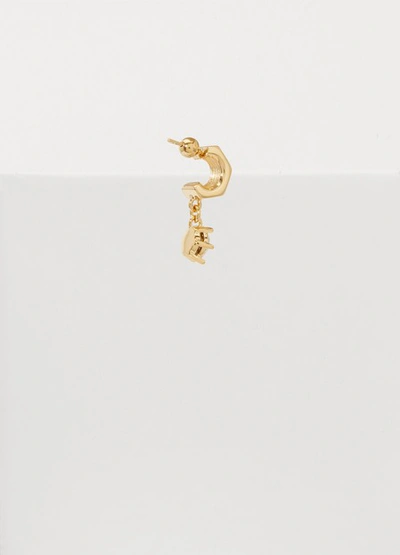 Shop Burberry Earrings In Light Gold