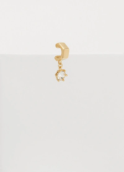 Shop Burberry Earrings In Light Gold