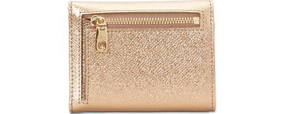 Shop Dolce & Gabbana Dg Flap Wallet In Gold