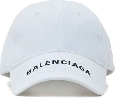 Shop Balenciaga Logo Hat In 9060