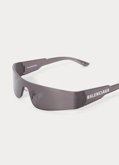 Shop Balenciaga Mono Rec Sunglasses In 1000