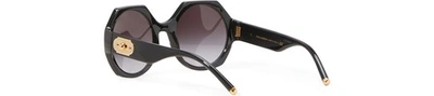 Shop Dolce & Gabbana Welcome Sunglasses In Black