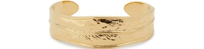 Shop Aurelie Bidermann Leaf Bracelet In Gold