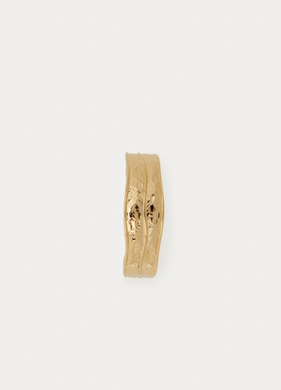 Shop Aurelie Bidermann Leaf Bracelet In Gold