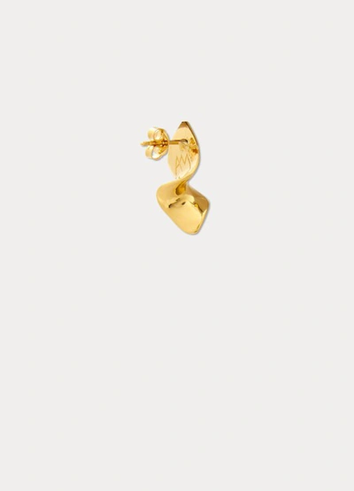 Shop Annelise Michelson Twist Xs Earrings In Gold