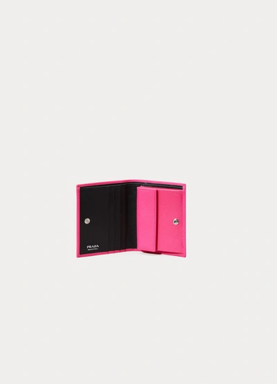 Shop Prada Wallet In Pink