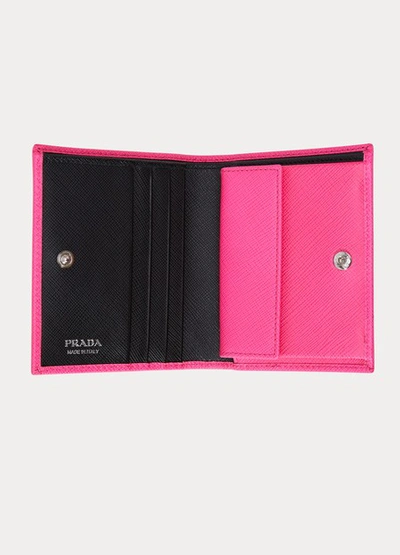 Shop Prada Wallet In Pink