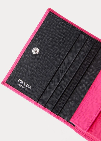 Shop Prada Wallet In Pink