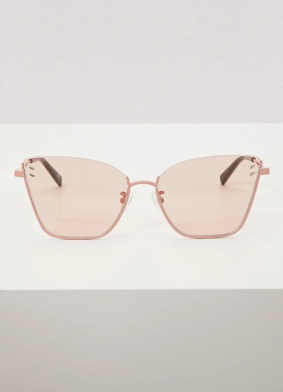 Shop Stella Mccartney Stella Essentials Sunglasses In 8955-nude-nude-pink