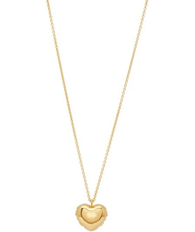 Shop Marc Jacobs Ballon Heart" Necklace" In Gold