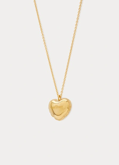 Shop Marc Jacobs Ballon Heart" Necklace" In Gold