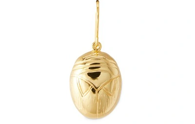 Shop Aurelie Bidermann Beetle Single Earring In Gold