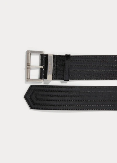 Shop Givenchy Calf Leather Belt In Noir