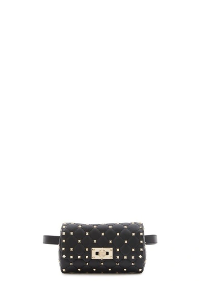 Shop Valentino Garavani Rockstud Belt-bag In Nero