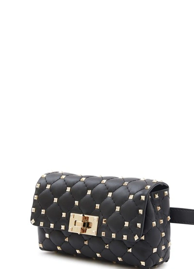 Shop Valentino Garavani Rockstud Belt-bag In Nero