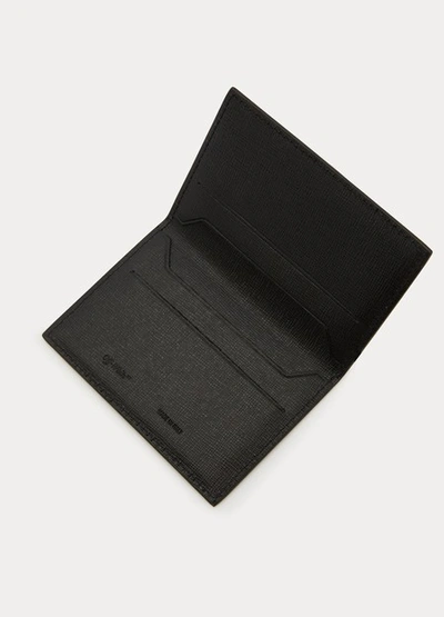 Shop Off-white Leather Card Holder In Black / White
