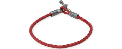 Shop Bottega Veneta Bracelet In China Red