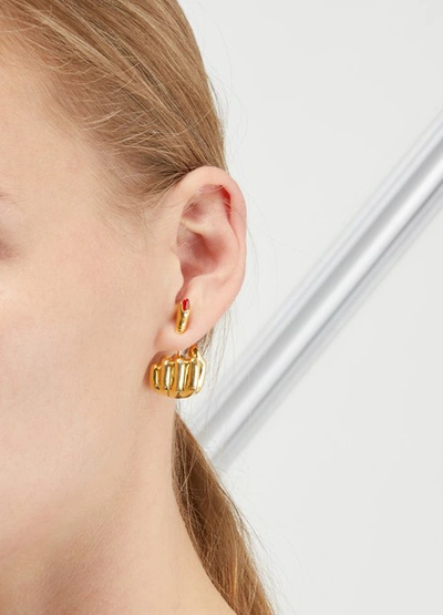 Shop Anissa Kermiche French For Goodnight Single Earring In Or Jaune