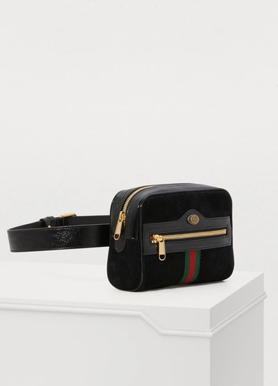 Shop Gucci Ophidia Belt Bag In Black