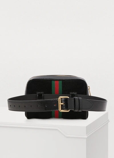 Shop Gucci Ophidia Belt Bag In Black