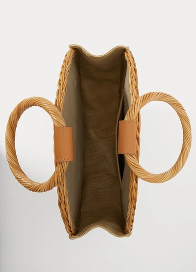 Shop Aranaz Maila Handbag In Natural