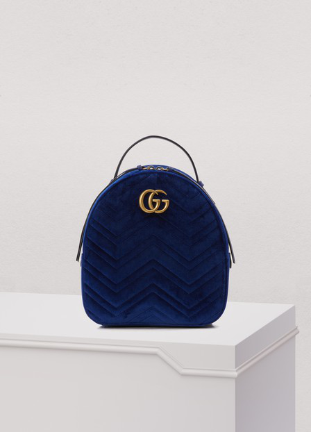 gucci marmont velvet backpack