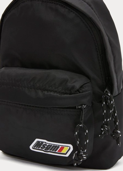 Shop Msgm Zaino Donna Backpack In Black