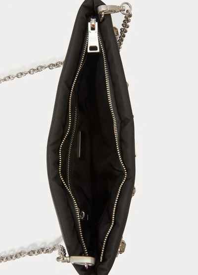 Shop Prada Tessuto Soft Cross Body Bag In Black