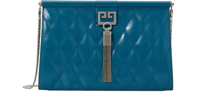 Shop Givenchy Gem Medium Clutch In Bleu Océan