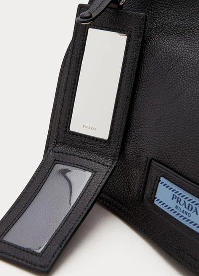 Shop Prada Etiquette Shoulder Bag In Nero/astrale